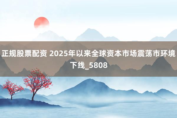正规股票配资 2025年以来全球资本市场震荡市环境下线_5808