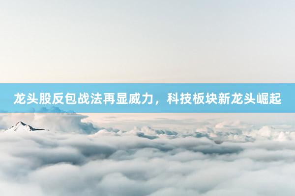 龙头股反包战法再显威力，科技板块新龙头崛起